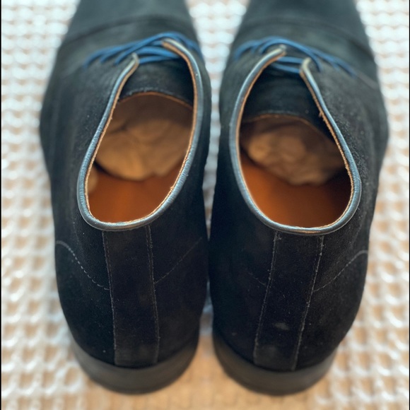 Driver Club Black Leather/Suede Dress shoes💙💙High Quality - Picture 3 of 4